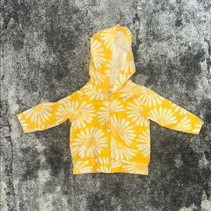 Carter's Baby Girl 3 Months Yellow Floral Sweater Jacket